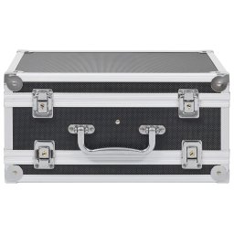 vidaXL Wapenkoffer aluminium ABS zwart