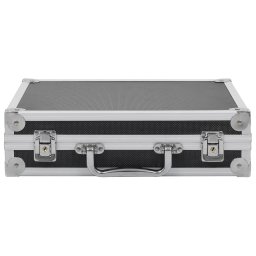 vidaXL Wapenkoffer aluminium ABS zwart