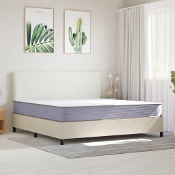 vidaXL Schuimmatras middelzacht 200x200 cm