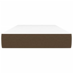 vidaXL Pocketveringmatras medium 120x190x20 cm stof donkerbruin