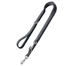 HUNTER Leiband Divo & Maldon, grijs 190 cm lang, 15 mm breed hond