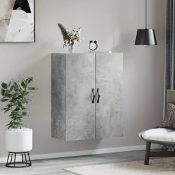 vidaXL Wandkast 69,5x34x90 cm bewerkt hout betongrijs