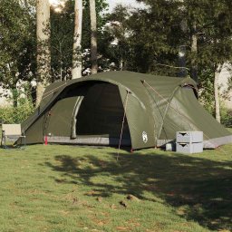 vidaXL Koepeltent 6-persoons waterdicht olijfgroen