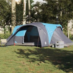 vidaXL Koepeltent 6-persoons waterdicht blauw