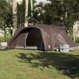 vidaXL Koepeltent 6-persoons waterdicht bruin