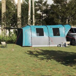 vidaXL Autotent 4-persoons waterdicht blauw
