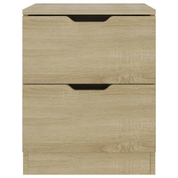 vidaXL Nachtkastje 40x40x50 cm bewerkt hout sonoma eikenkleurig