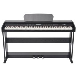 vidaXL Digitale piano met pedalen 88 toetsen zwart
