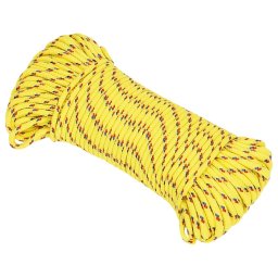 vidaXL Boottouw 5 mm 25 m polypropyleen geel
