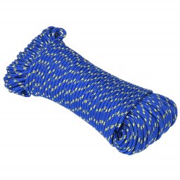 vidaXL Boottouw 5 mm 25 m polypropyleen blauw