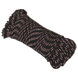 vidaXL Boot touw 5 mm 25 m polypropyleen zwart