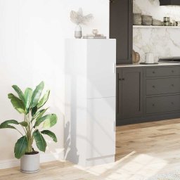 vidaXL Keukenkast 38x41,5x131,5 cm bewerkt hout wit