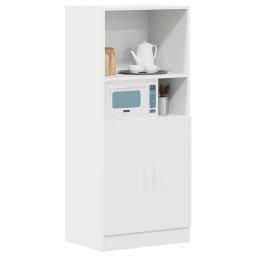 vidaXL Keukenkast 57x41,5x131,5 cm bewerkt hout wit