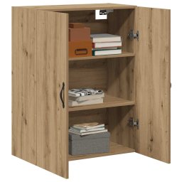 vidaXL Wandkast 69,5x34x90 cm bewerkt hout artisanaal eikenkleurig
