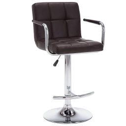 vidaXL Barstoelen 2 st kunstleer bruin