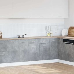vidaXL Onderkast met lade Lyon 80x46x81,5 cm bewerkt hout betongrijs