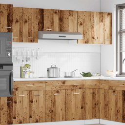 vidaXL Bovenkast Lyon 30x31x60 cm bewerkt hout oud houtkleurig
