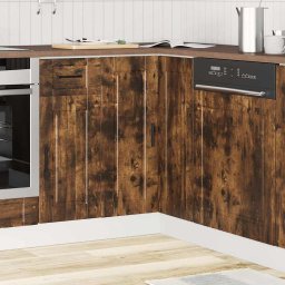 vidaXL Keuken hoekonderkast "Porto" bewerkt hout gerookt eikenkleurig
