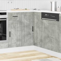 vidaXL Keuken hoekonderkast "Porto" bewerkt hout betongrijs