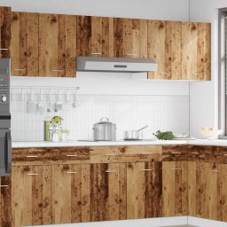 vidaXL Bovenkast Lyon 40x31x60 cm bewerkt hout oud houtkleurig