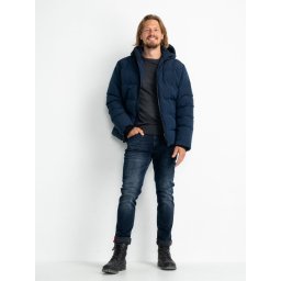 Petrol Industries - Maat L - Heren Gevoerde Puffer - Blauw