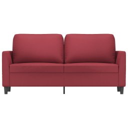 vidaXL Tweezitsbank 140 cm kunstleer wijnrood