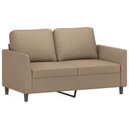 vidaXL 2-delige Loungeset met kussens kunstleer cappuccino