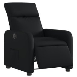 vidaXL Fauteuil elektrisch verstelbaar kunstleer zwart
