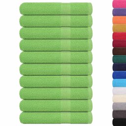 vidaXL Saunahanddoeken FROGN 10 st 80x200 cm 360 g/m² appelgroen
