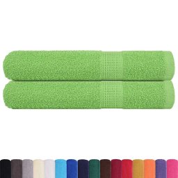 vidaXL Saunahanddoeken FROGN 2 st 80x200 cm 360 g/m² appelgroen