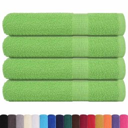 vidaXL Saunahanddoeken FROGN 4 st 80x200 cm 360 g/m² appelgroen