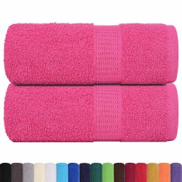 vidaXL Washandjes FROGN 2 st 30x30 cm 360 g/m² roze