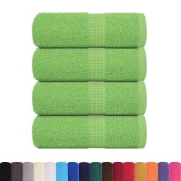 vidaXL Gastendoekjes FROGN 4 st 30x50 cm 360 g/m² appelgroen