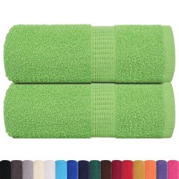 vidaXL Gastendoekjes FROGN 2 st 30x50 cm 360 g/m² appelgroen