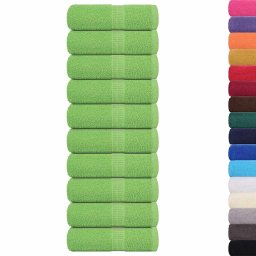 vidaXL Washandjes FROGN 10 st 30x30 cm 360 g/m² appelgroen