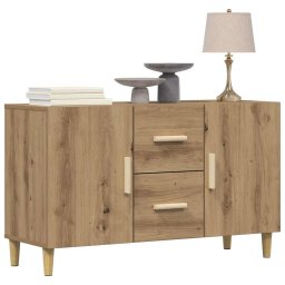 vidaXL Dressoir 100x36x60 cm bewerkt hout artisanaal eikenkleurig
