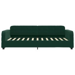 vidaXL Slaapbank 100x200 cm fluweel donkergroen