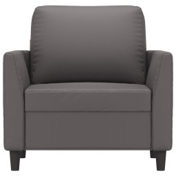 vidaXL Fauteuil 60 cm kunstleer grijs