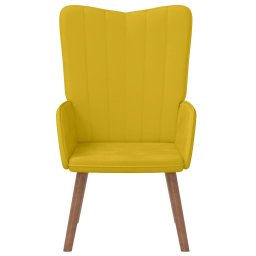 vidaXL Relaxstoel fluweel mosterdgeel