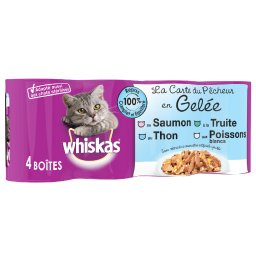 Vis in Gelei (12 x 390 g) Whiskas La Carte 12x390/400g Natvoer Katten