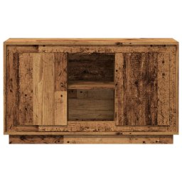 vidaXL Dressoir 102x35x60 cm bewerkt hout oud houtkleurig