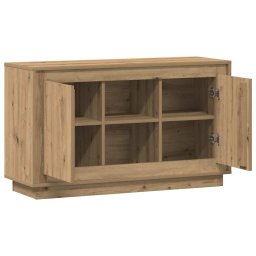 vidaXL Dressoir 102x35x60 cm bewerkt hout artisanaal eikenkleurig