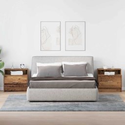 vidaXL Nachtkastjes 2 st met lade 51x31x47 cm oud houtkleurig