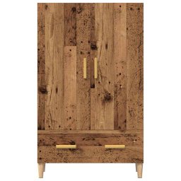 vidaXL Hoge kast 70x31x115 cm bewerkt hout oud houtkleurig