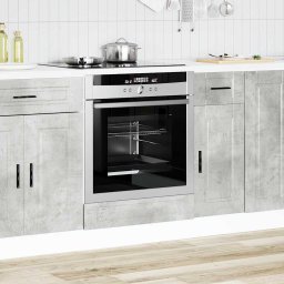 vidaXL Ovenkast "Porto" bewerkt hout betongrijs