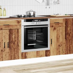 vidaXL Ovenkast "Porto" bewerkt hout oud houtkleurig