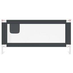 vidaXL Bedhekje peuter 190x25 cm stof donkergrijs