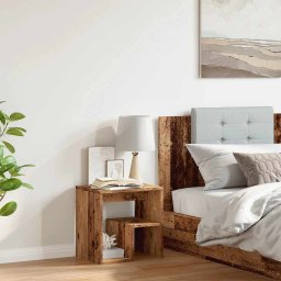 vidaXL Nachtkastje 40x30x40 cm bewerkt hout oud houtkleurig