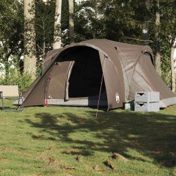 vidaXL Koepeltent 6-persoons waterdicht bruin