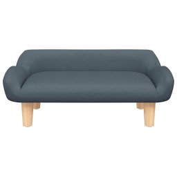 vidaXL Kinderbank 70x40x24 cm stof donkergrijs